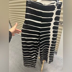 Marimekko for Target Black and White Abstract Wide Leg Pants